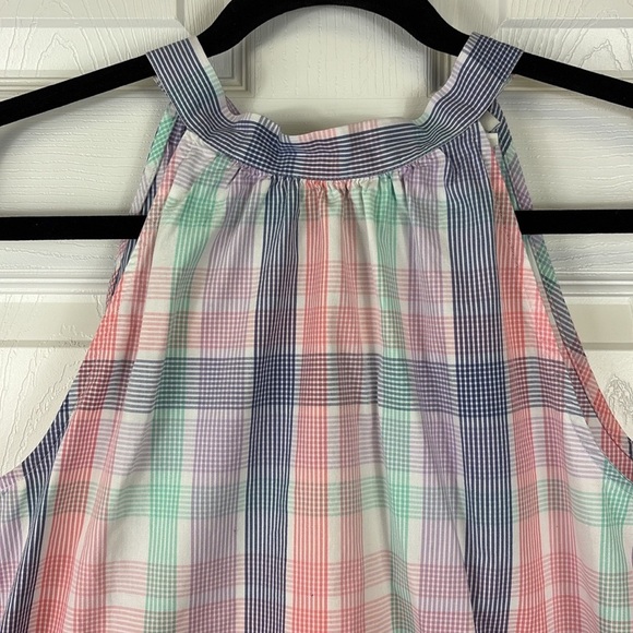 J. Crew plaid bow back halter top sz xs - Picture 5 of 9